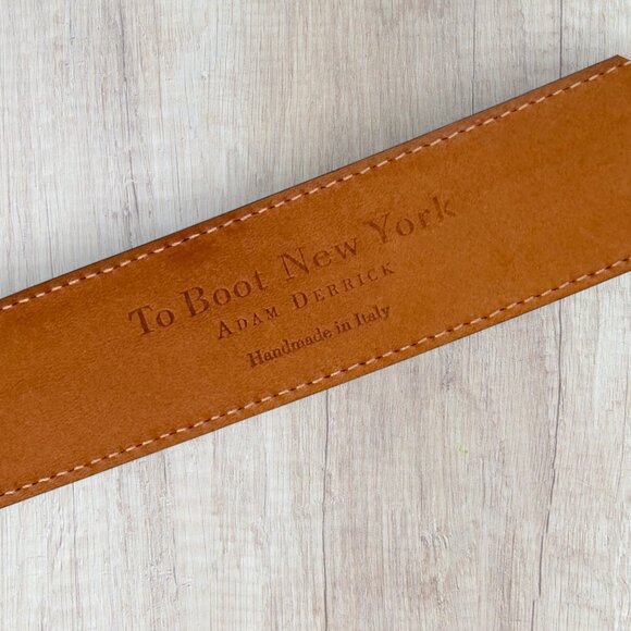 To Boot New York Adam Derrick Tan Brown Leather Belt 40 - Picture 2 of 4
